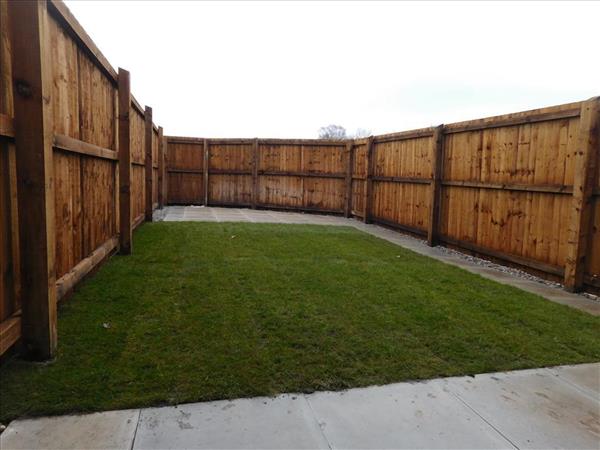 New rear garden