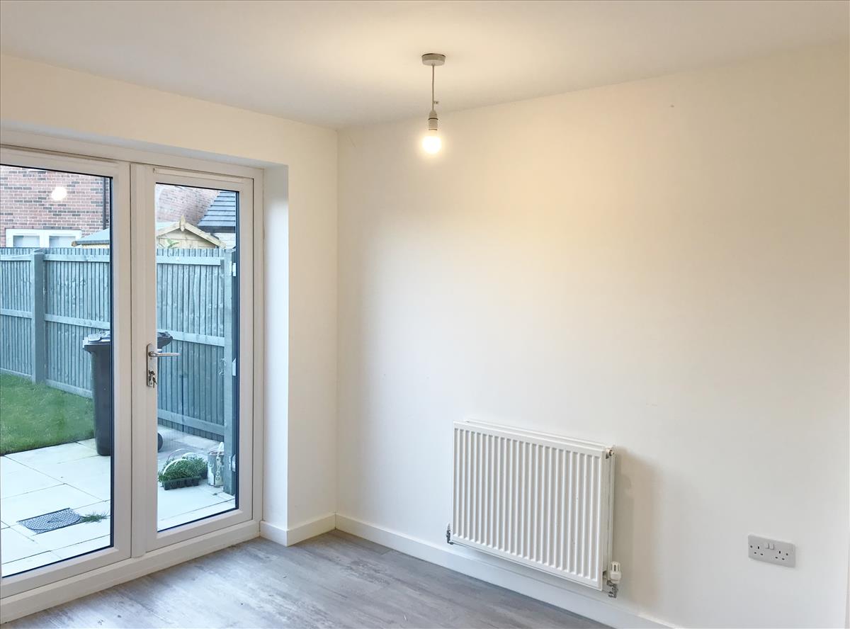 Dining area leading to garden