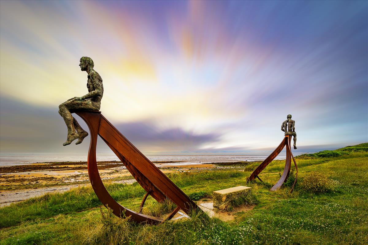 Artwork at Heysham Head