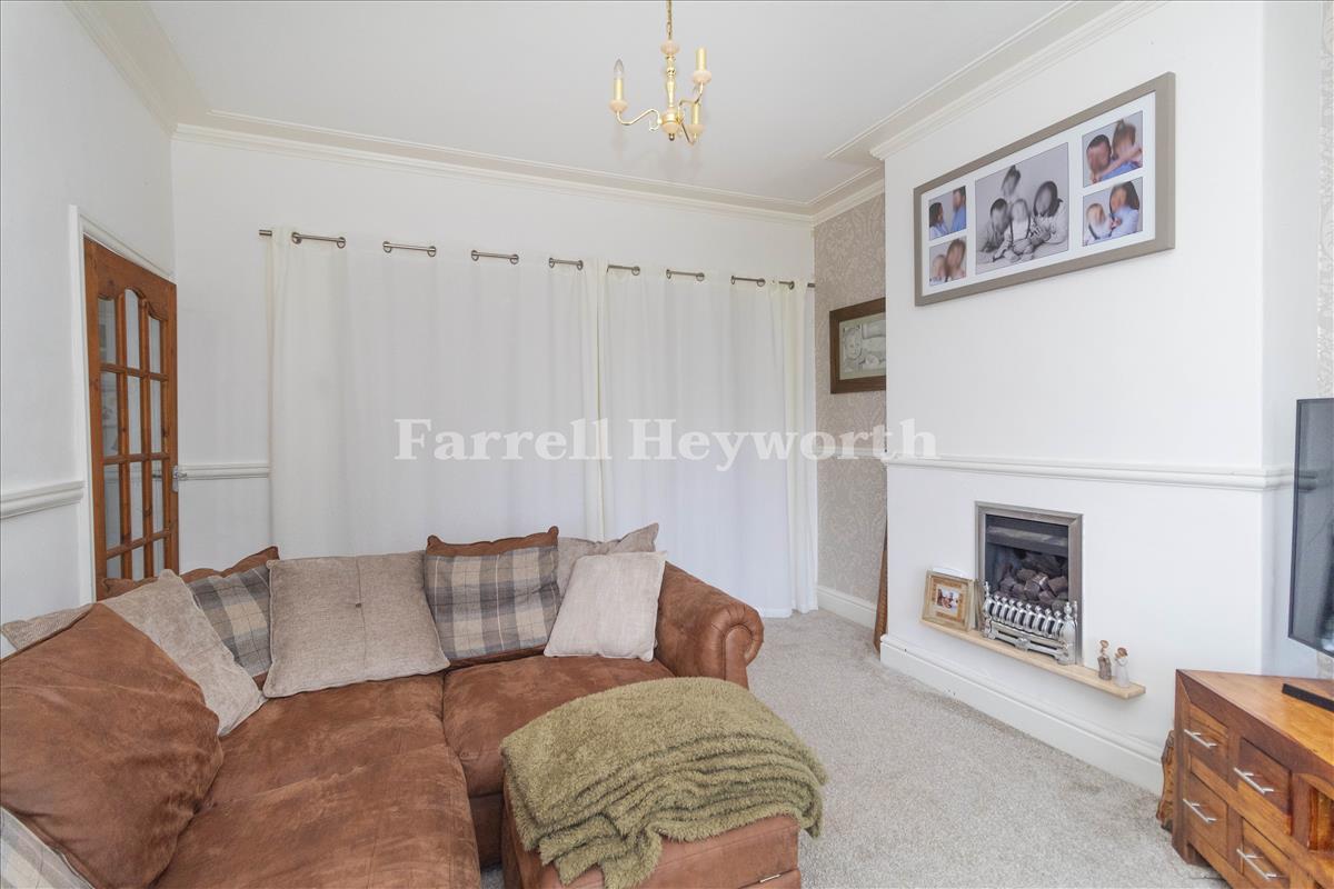 Lounge with curtain drawn