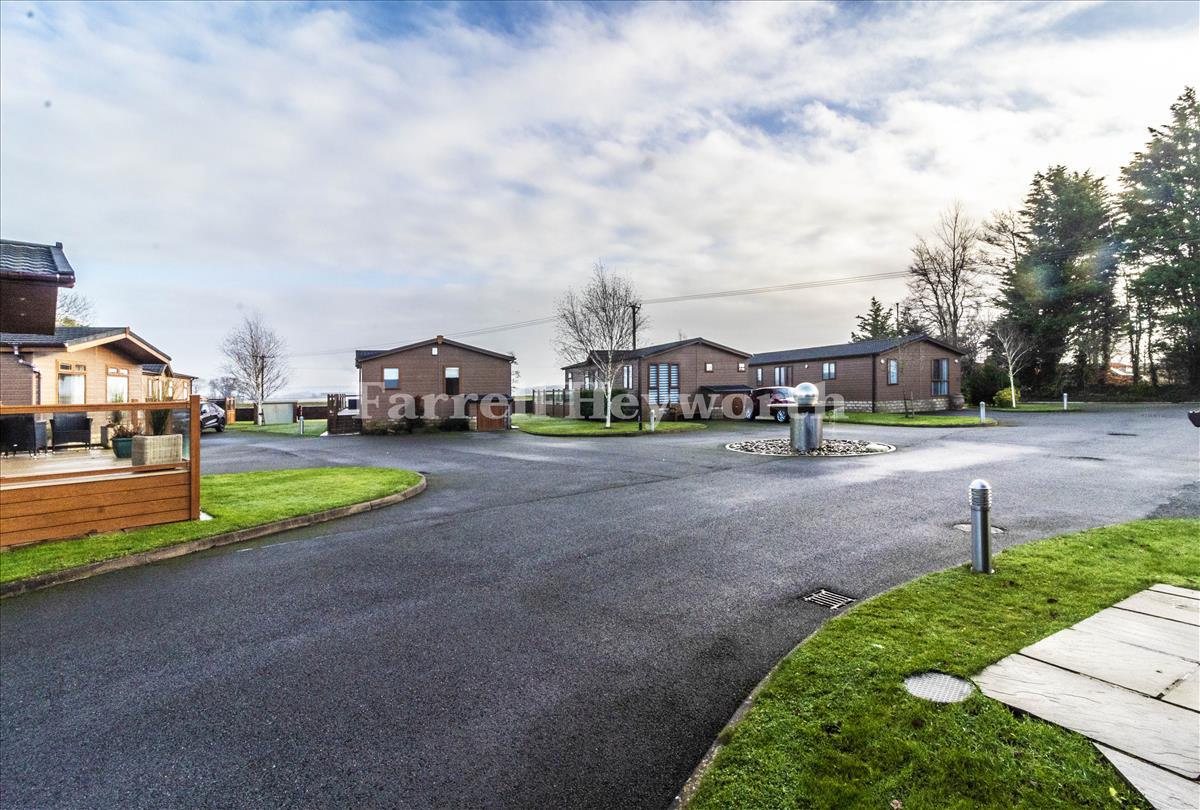 Road and water feature
