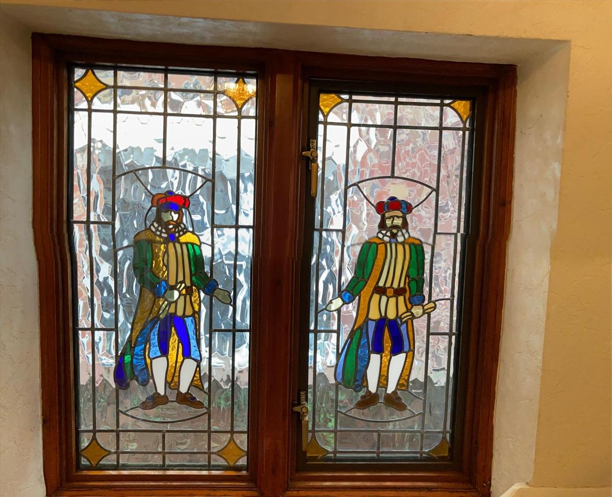 Stained glass feature