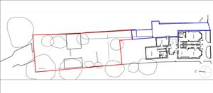 Land Plot Marked In Red