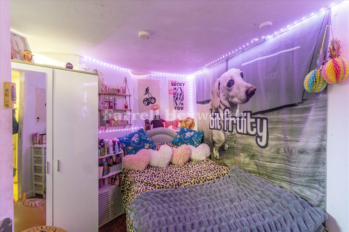 Basement flat bedroom