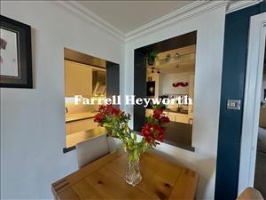 View through kitchen