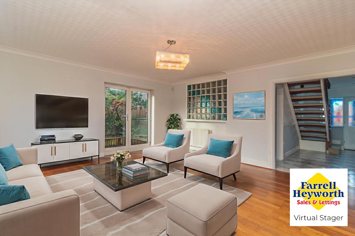 Reception Room One Virtual Staging