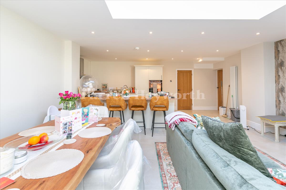 Kitchen diner family room view 2