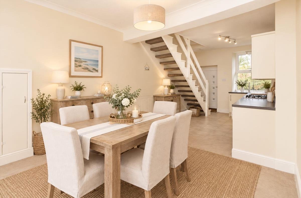 CGI Of Furnished Living Guidance Only Dining Kitchen Area