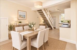 CGI Of Furnished Living Guidance Only Dining Kitchen Area