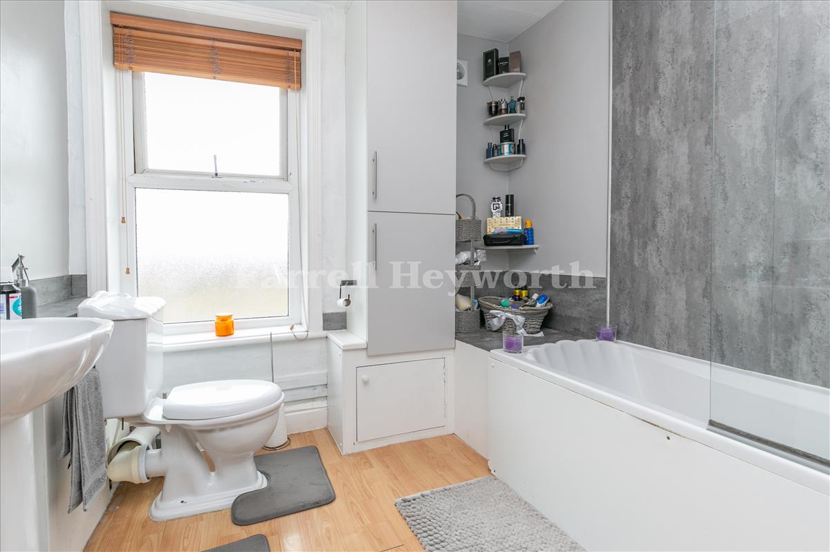 Top floor flat bathroom view 2