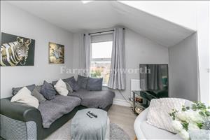 Top floor flat reception kitchen view 2