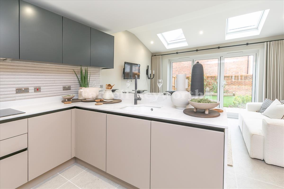 Kitchen diner family room view 2