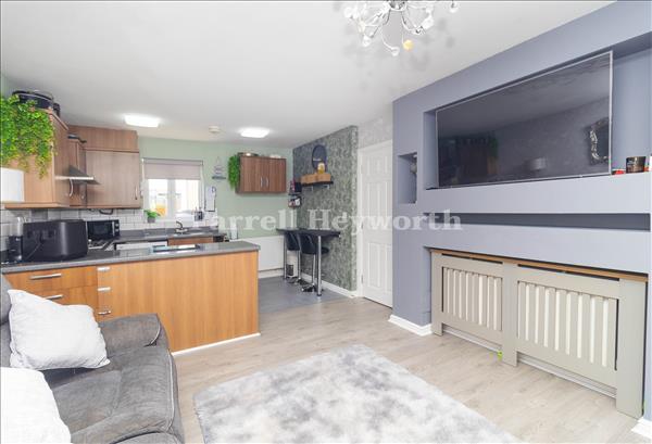 Lounge and kitchen